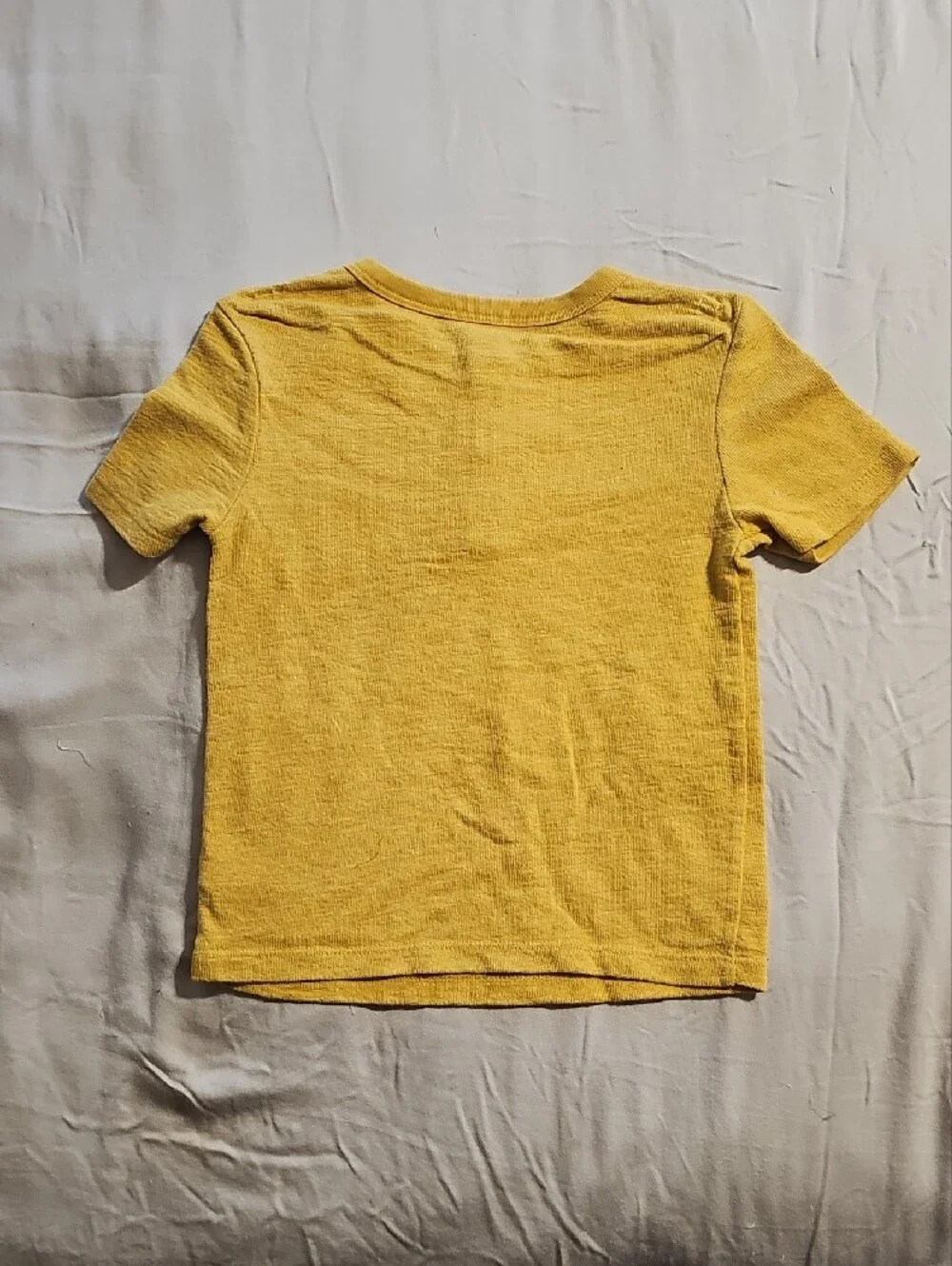 Old Navy Kids Yellow Henley Pocket Tee